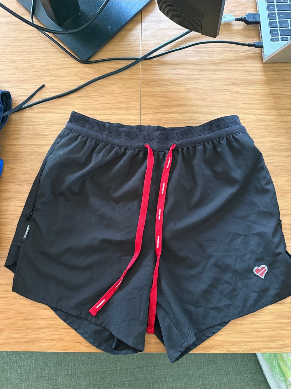 Men's 5” Heartbreak Running Shorts with Red Drawcord